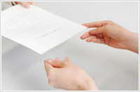 ④	書類の引渡し